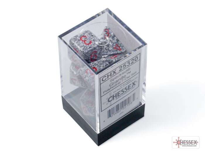 Chessex - Speckled Polyhedral 7 Dice Set - Granite