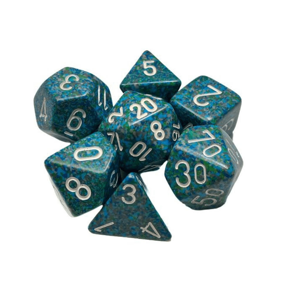 Chessex - Speckled Polyhedral 7 Dice Set - Sea