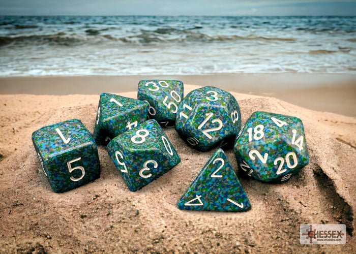 Chessex - Speckled Polyhedral 7 Dice Set - Sea
