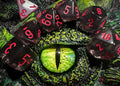 Chessex - Translucent Polyhedral 7 Dice Set - Smoke & Red